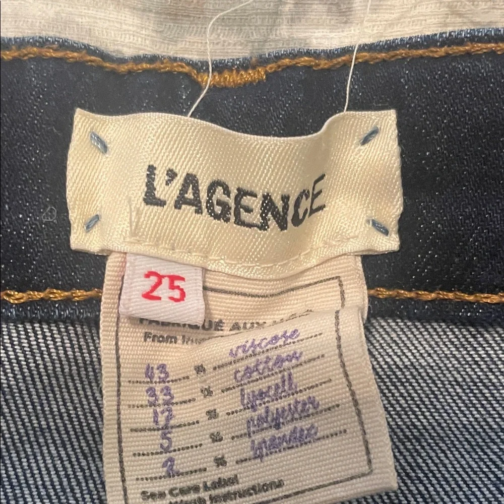 L'AGENCE Midnight Blue Skinny high rise skinny jeans. Size 25. - Picture 4 of 5